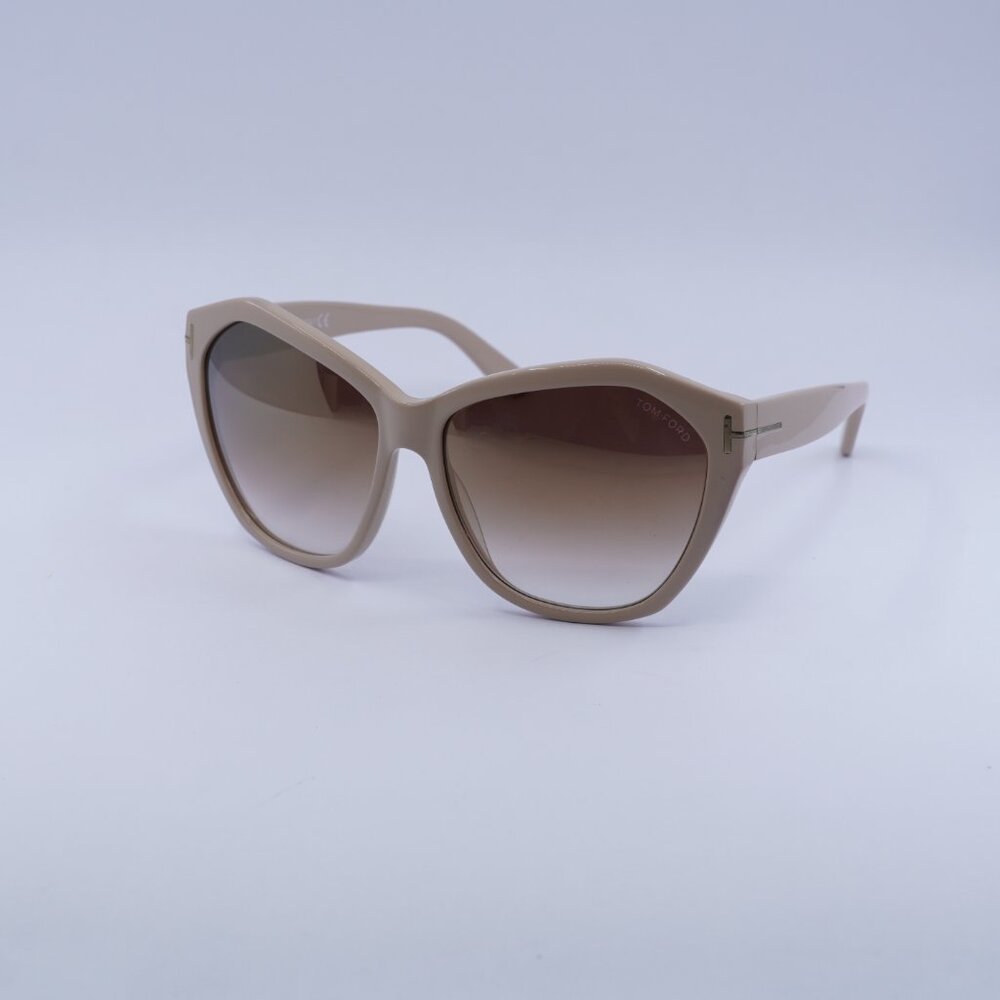 Tom Ford Angelina FT0317 72L Sunglasses - Pink Frame, Brown Lenses
